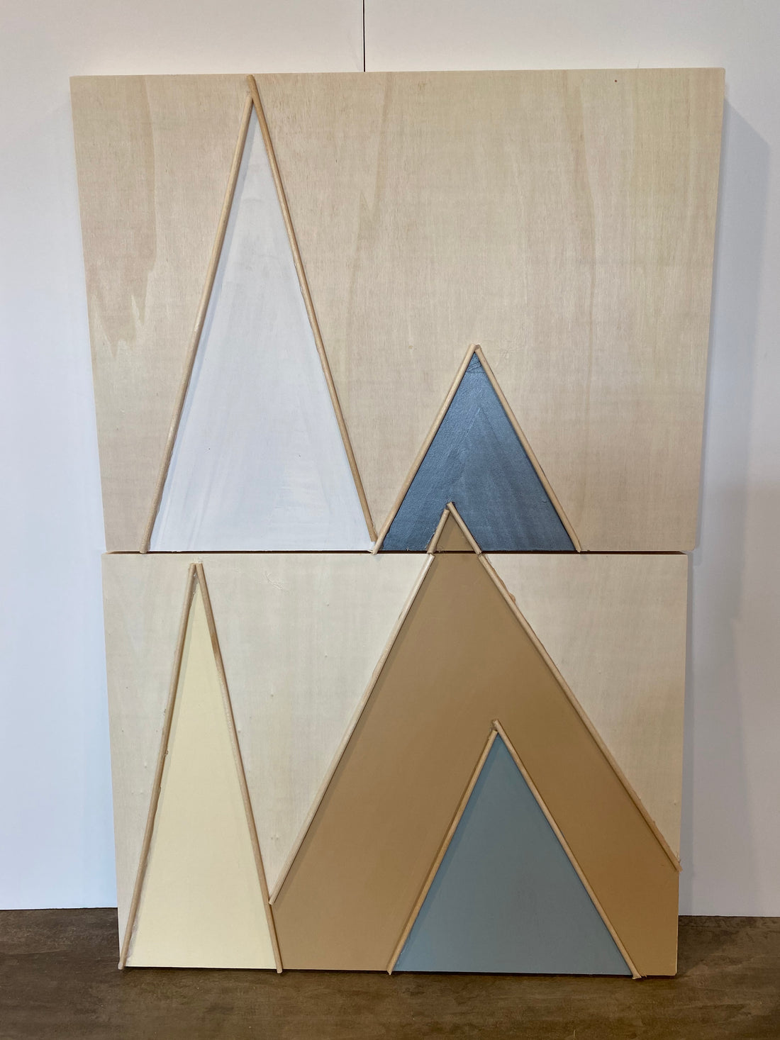 Ensemble de 2 toiles "Sommets Hiver"