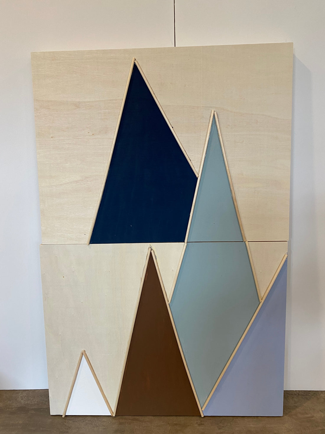 Ensemble de 2 toiles "Sommets Bleutés"