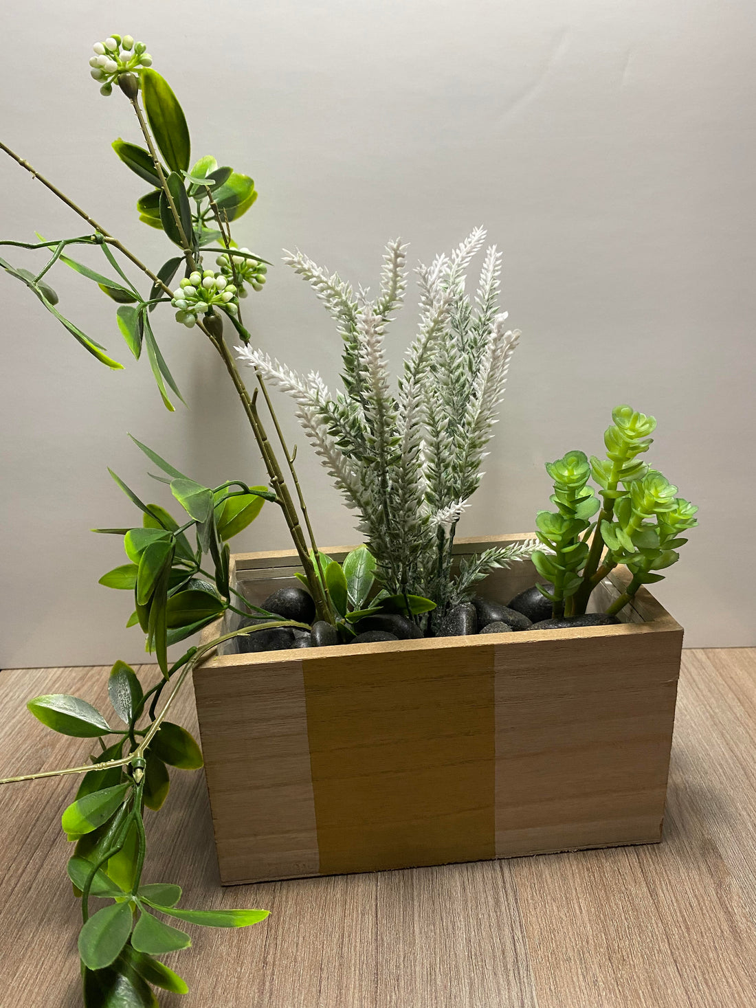 Vase de bois naturel